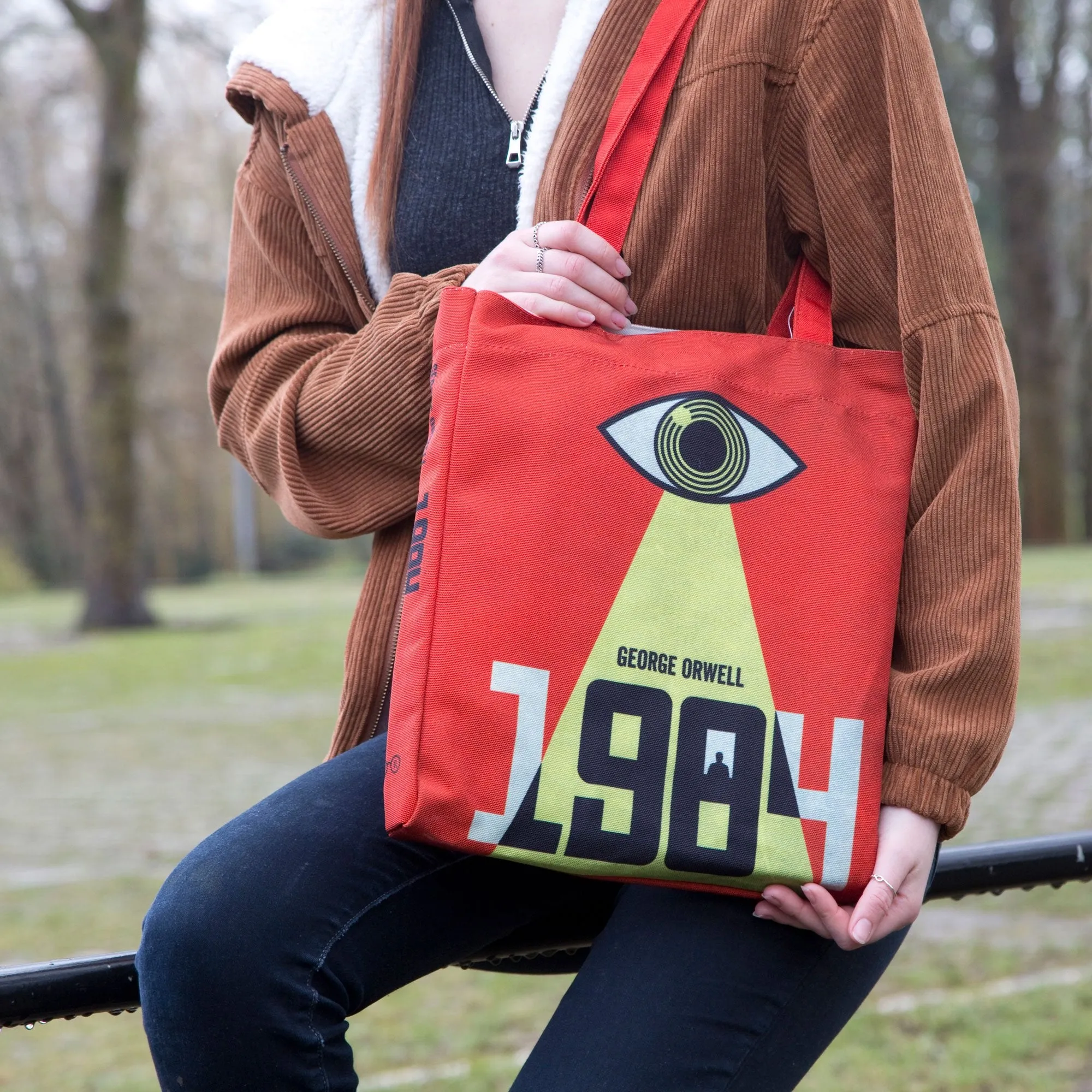 Vintage 1984 Inspired Literary Book Themed Tote Bag