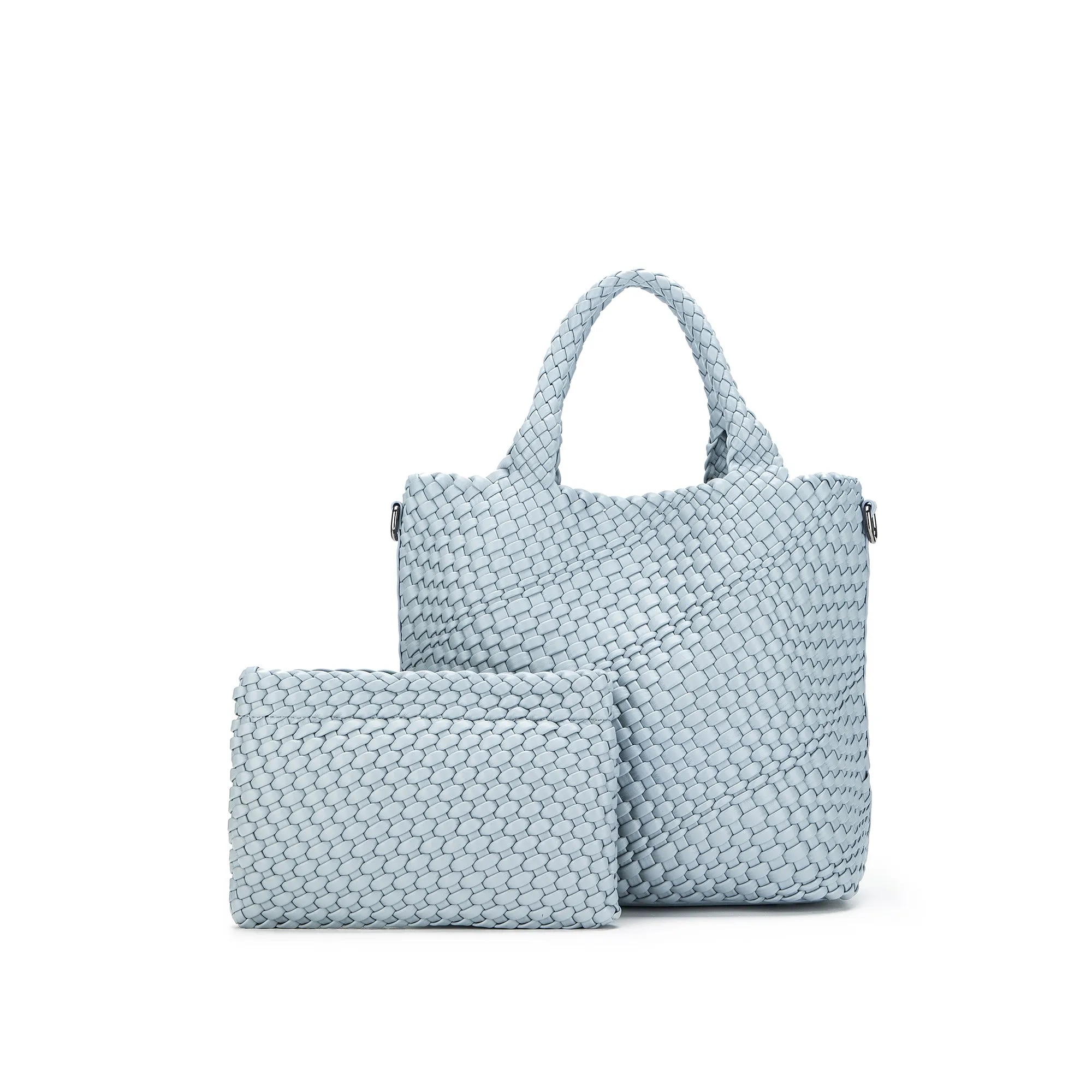 Amali Chambray 2 Piece Handbag Set