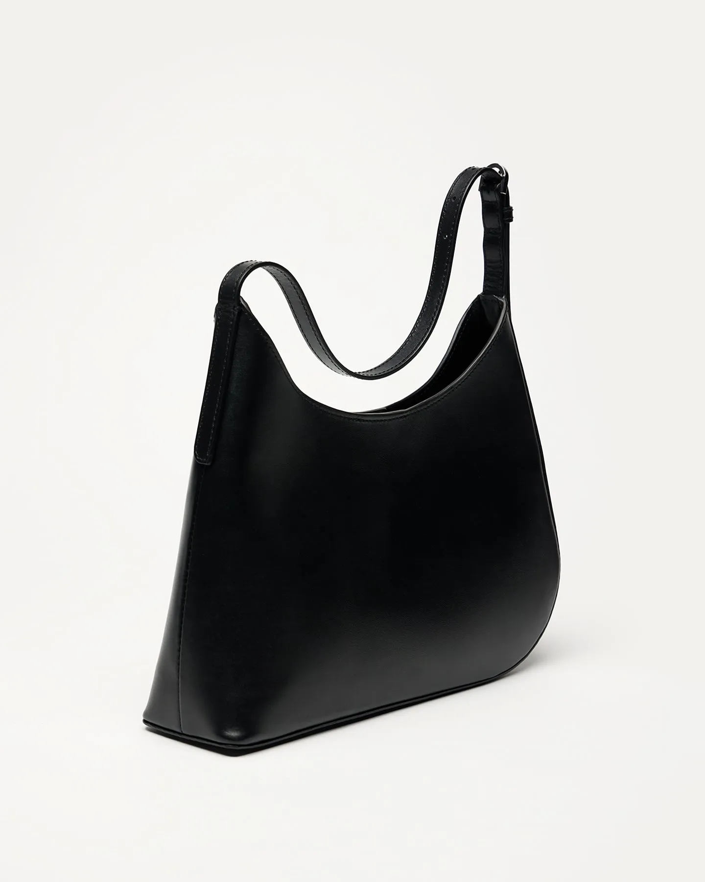 Arch Smooth Leather Shoulder Bag