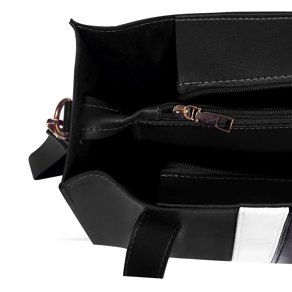 BAKU 3Pcs SHOULDER BAG BLACK