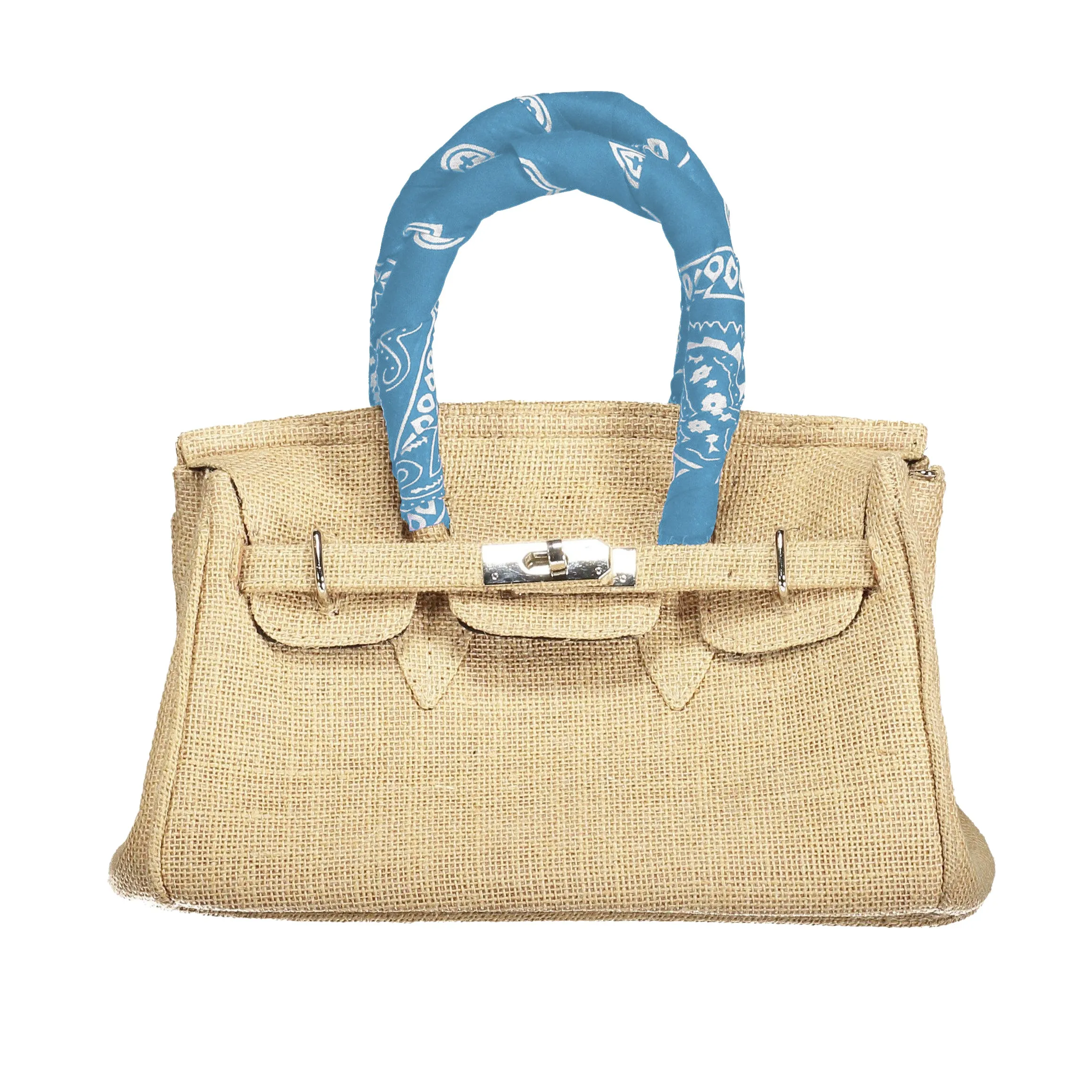 Birkin Style Jute Bag