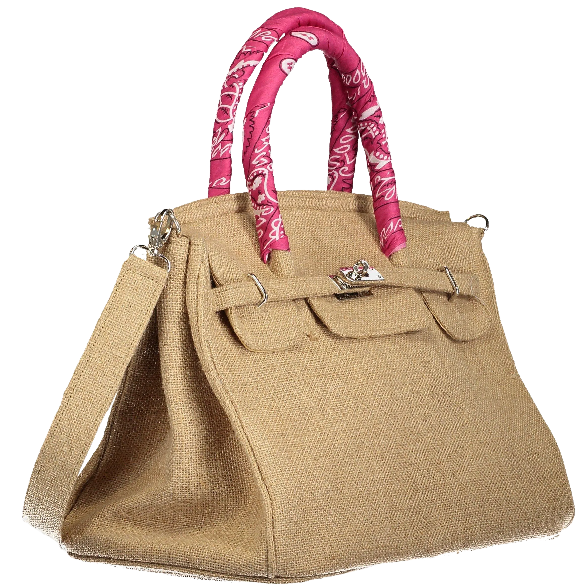 Birkin Style Jute Bag