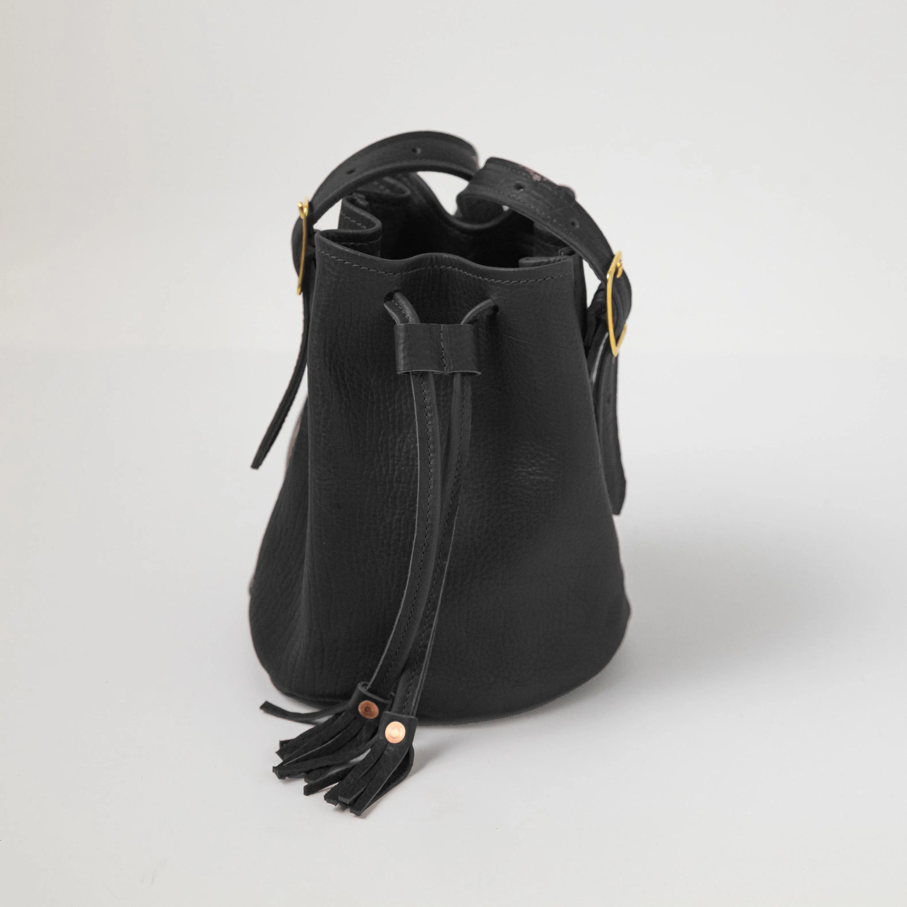 Black Bison Bucket Bag