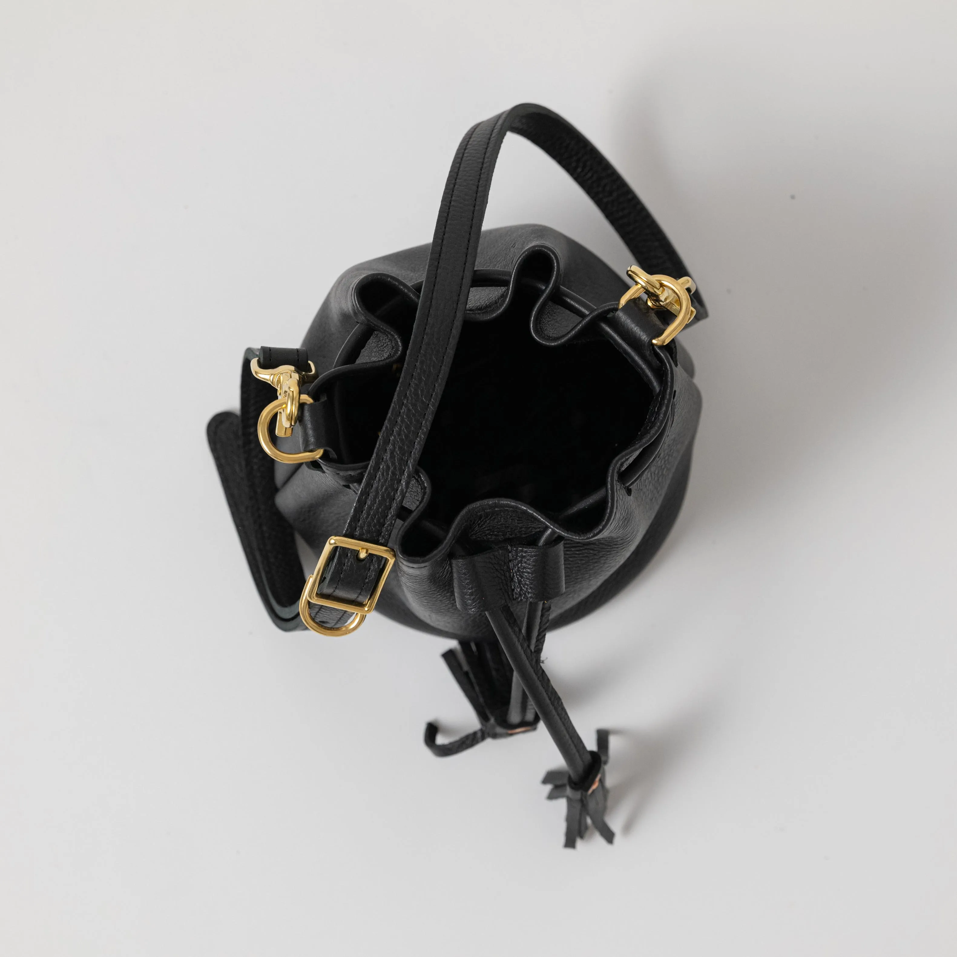 Black Cypress Mini Bucket Bag