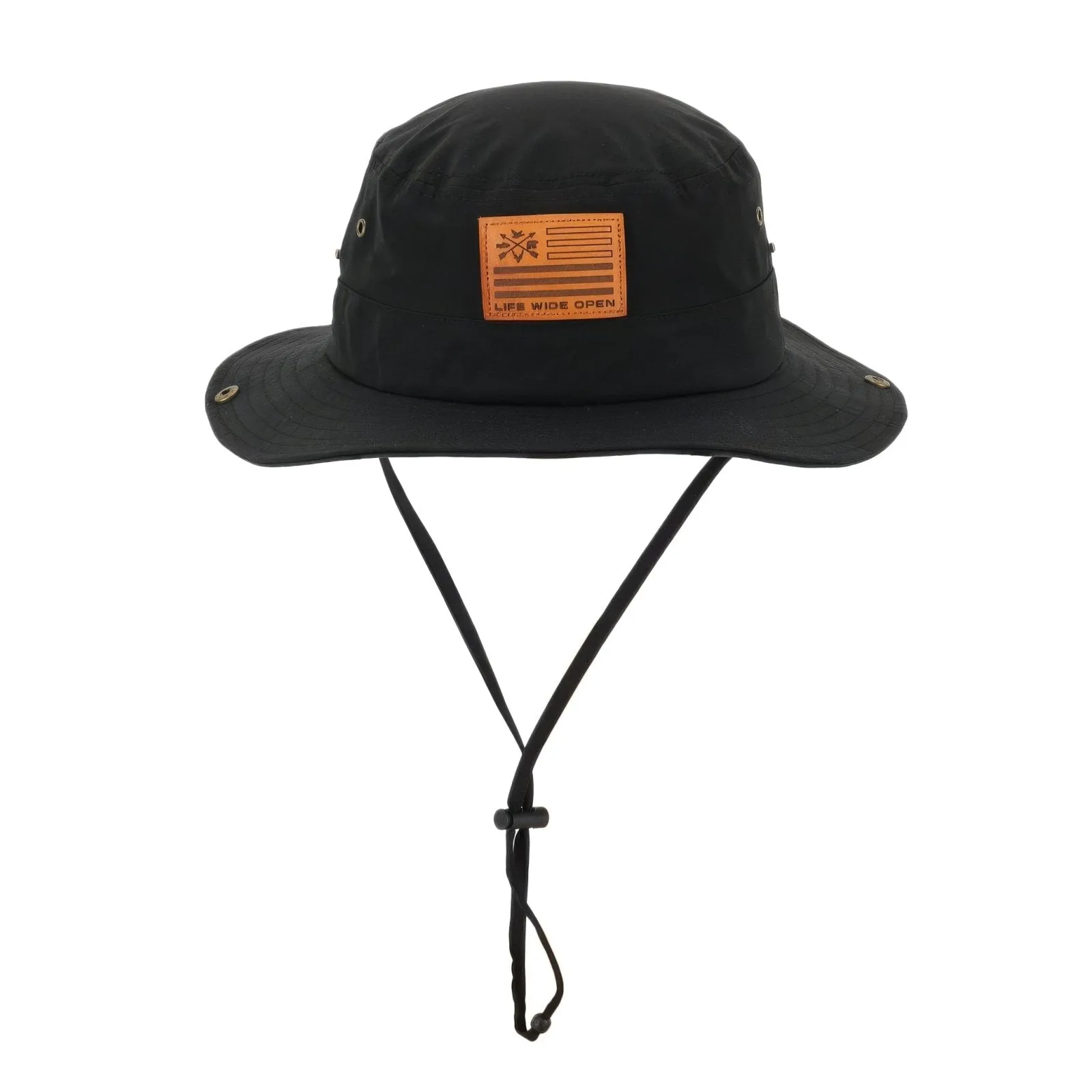 Black Fishing Bucket Hat