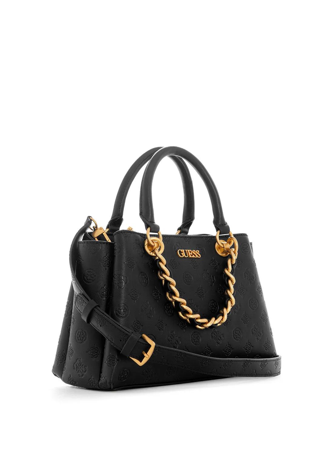 Black Logo Geva Small Girlfriend Satchel Bag