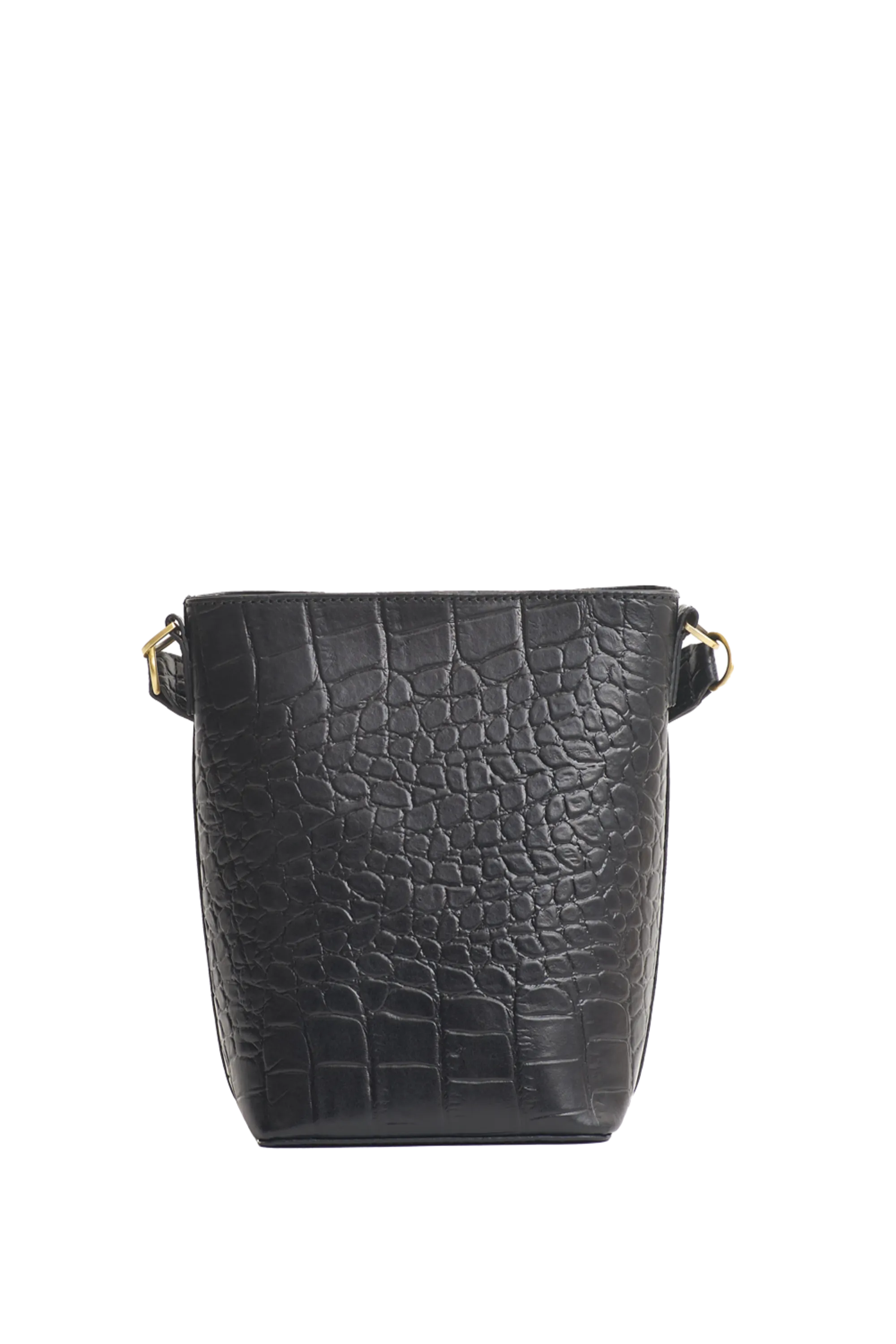 bobbi bucket bag black classic croco