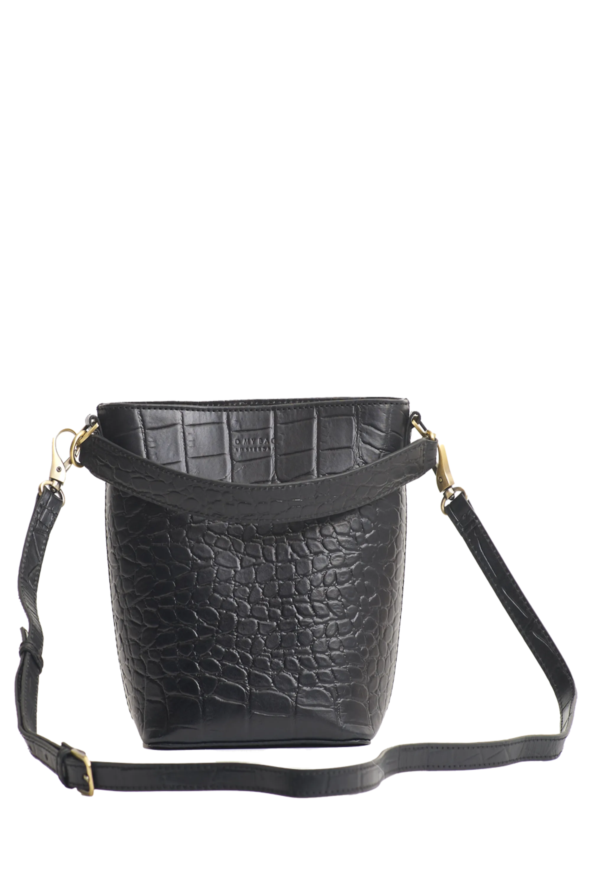 bobbi bucket bag black classic croco