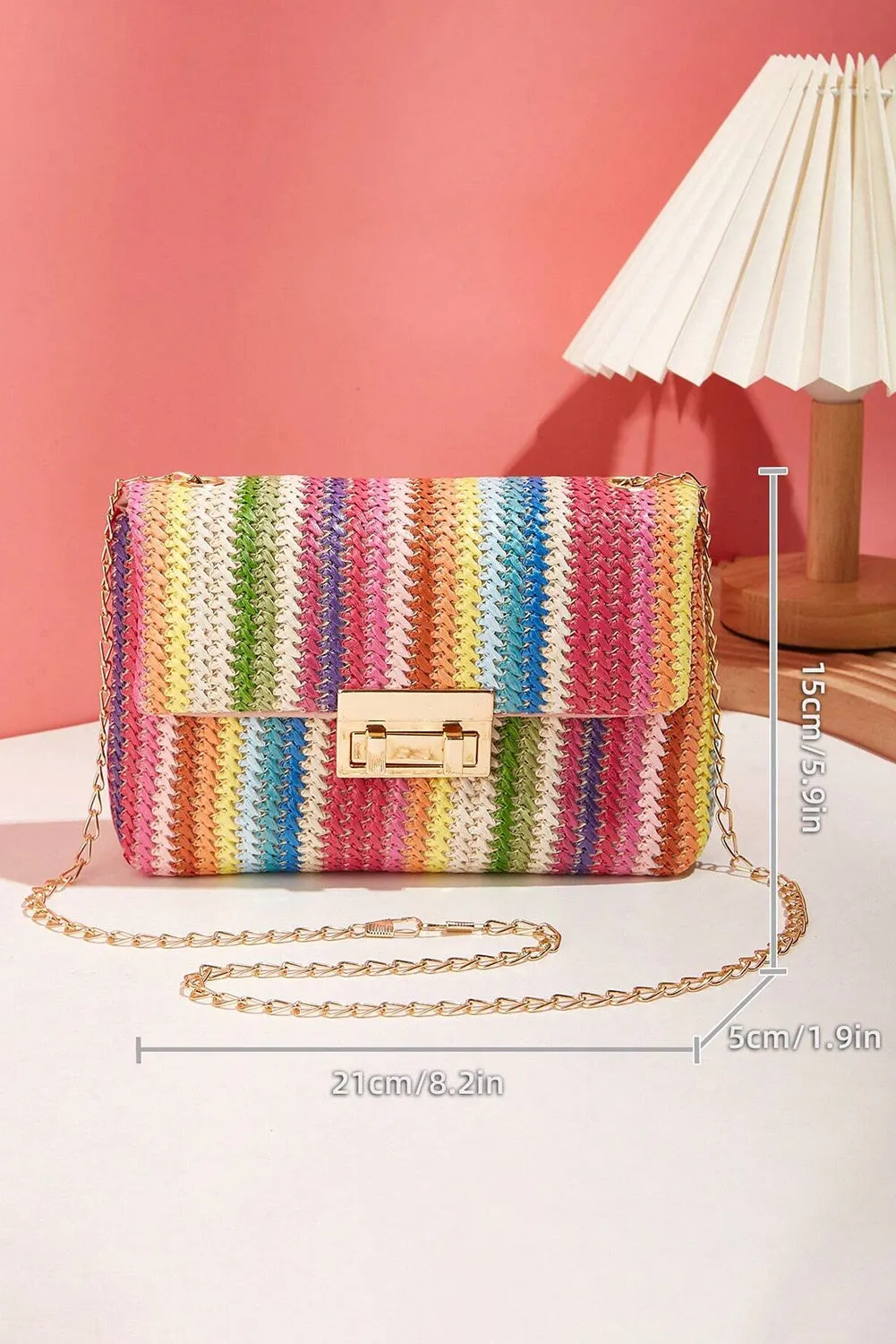 Bohemian Woven Gold Chain Shoulder Bag