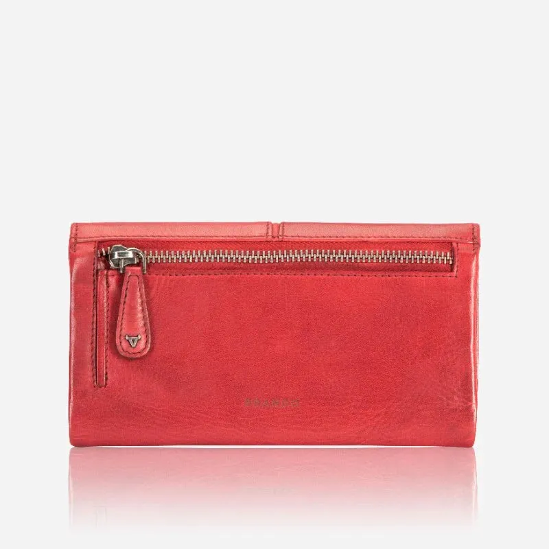 Brando Seymour Hepburn Flap Purse | Red