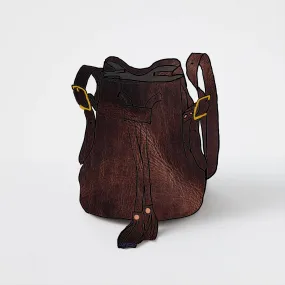 Brown  Dublin Bucket Bag