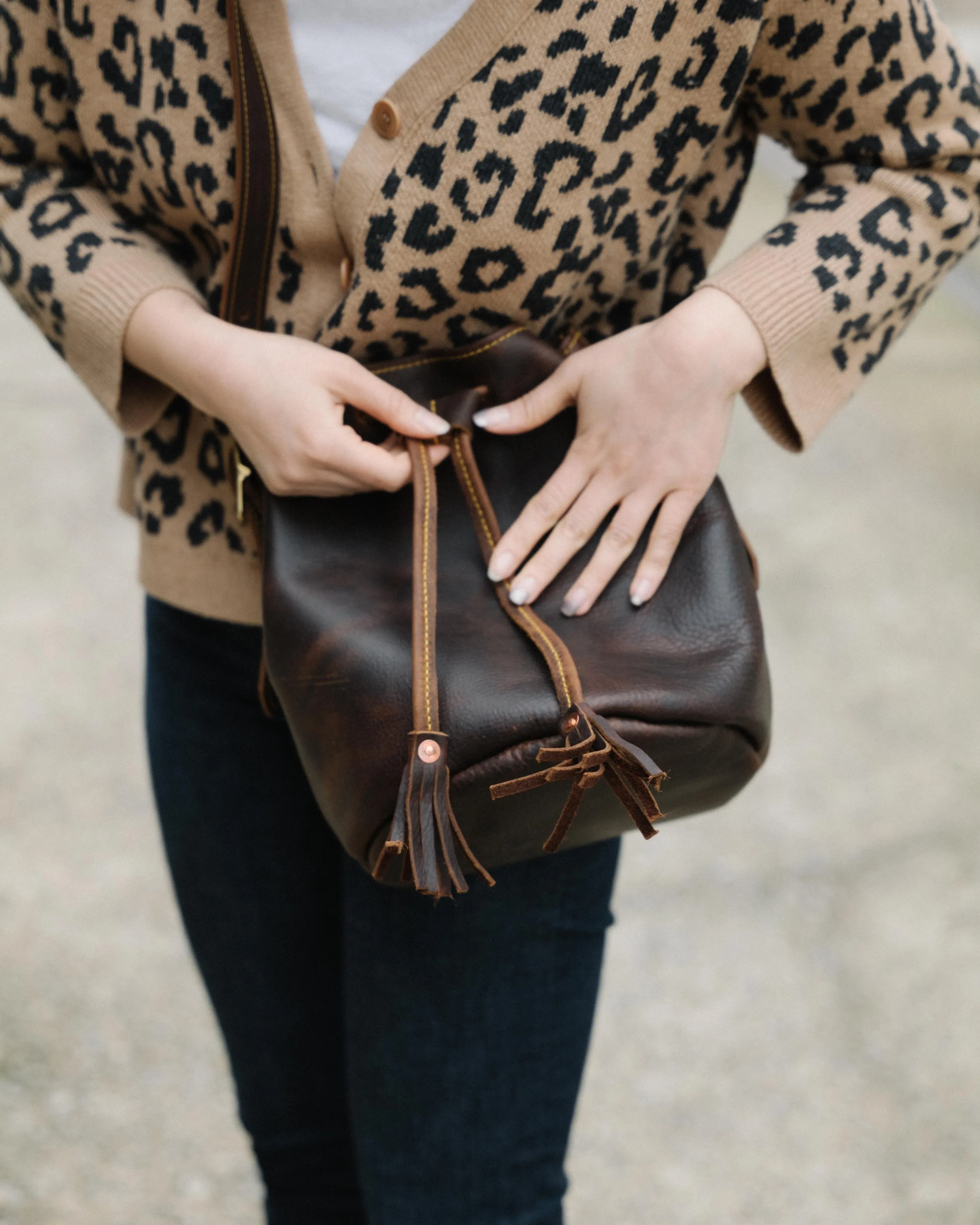 Brown Kodiak Bucket Bag