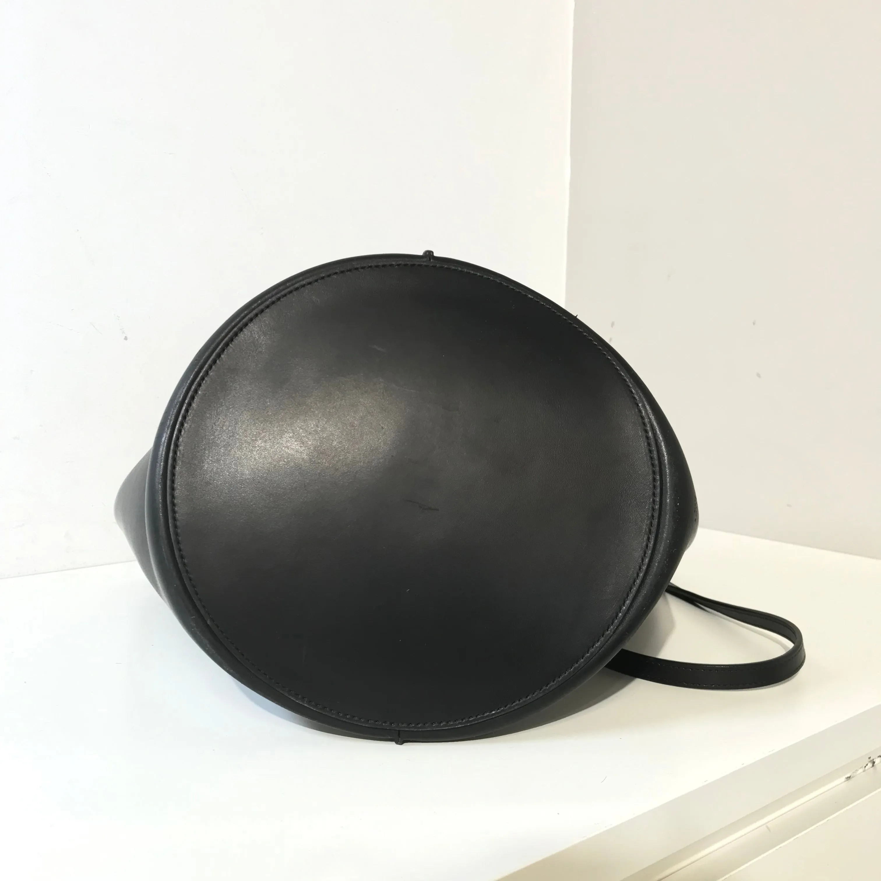 Calfskin Bucket Bag Black