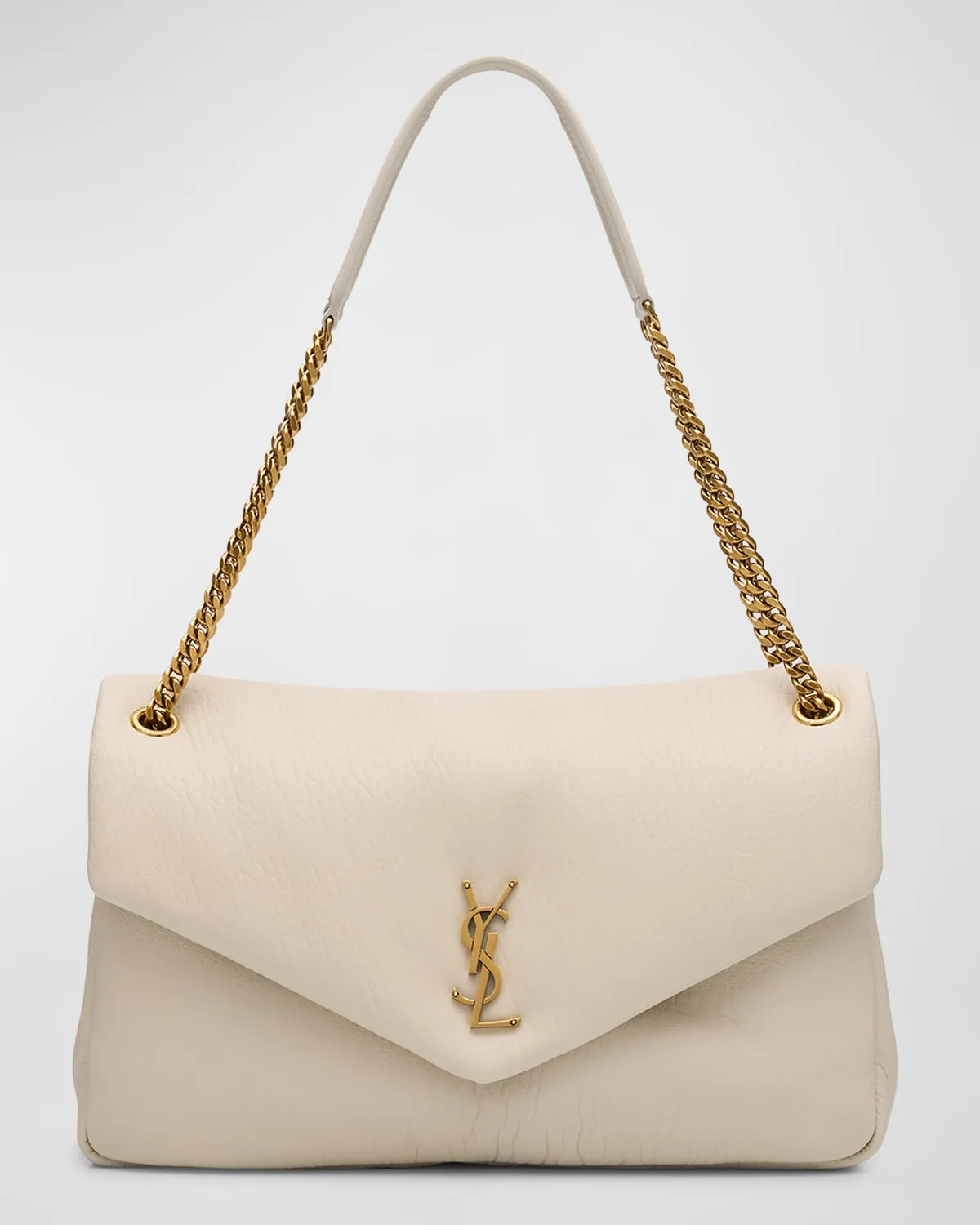 Calypso Large YSL Shoulder Bag in Leather