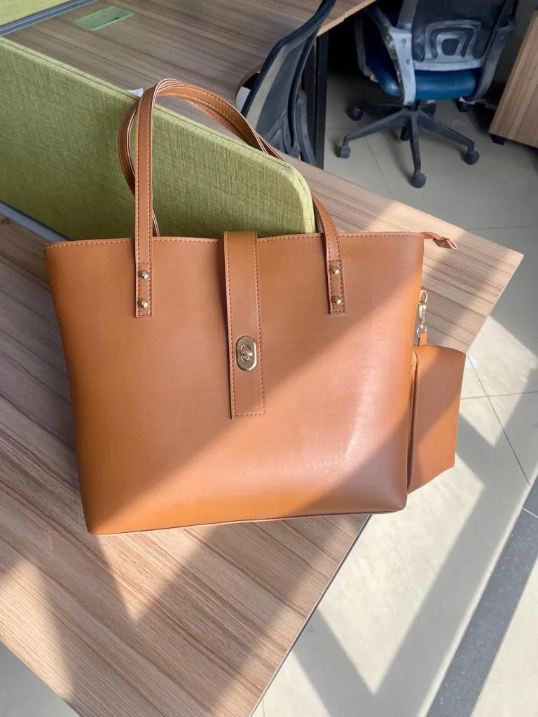 caramel brown bag