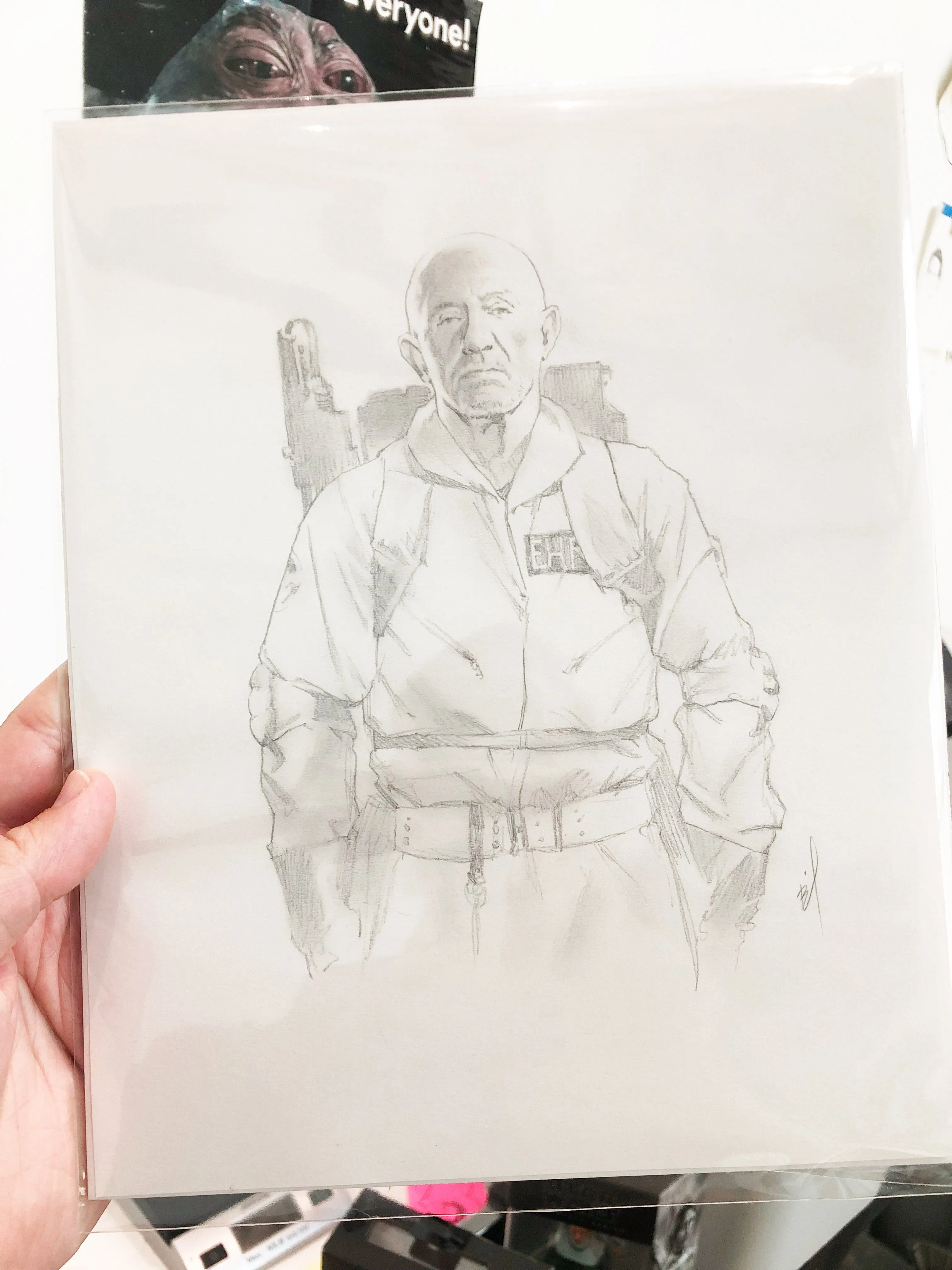 “Career Change” original pencil sketch