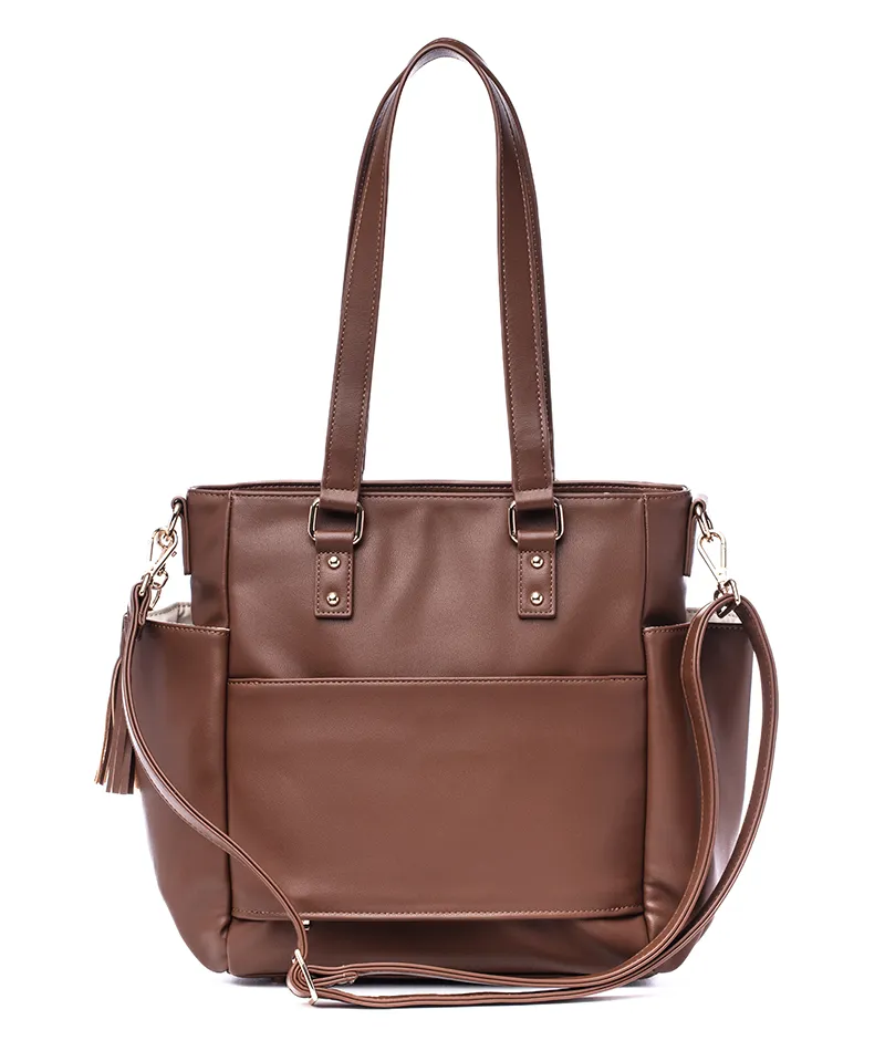 Carina Tote Bag - Coffee Brown