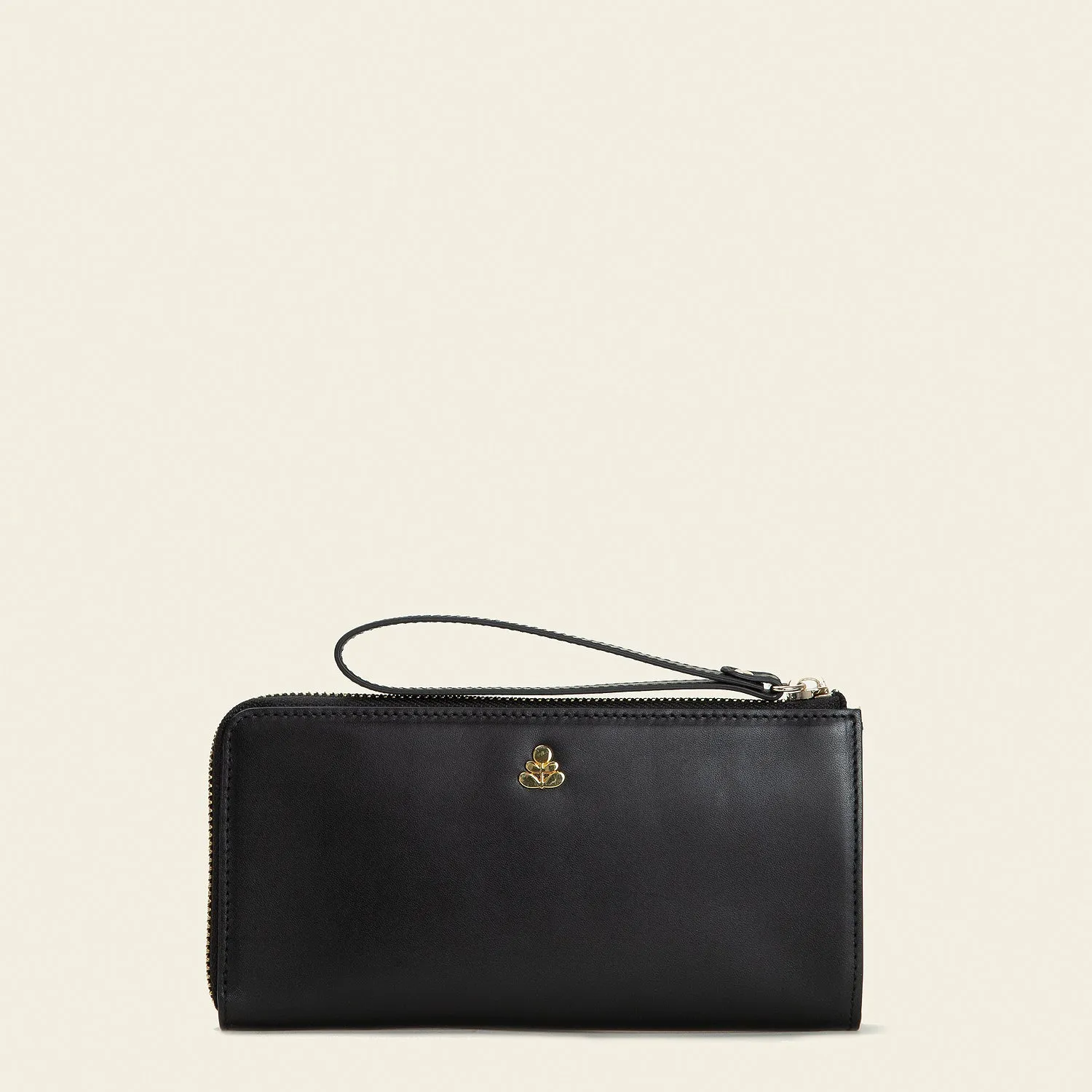 Carrie Long Zip Purse - Black