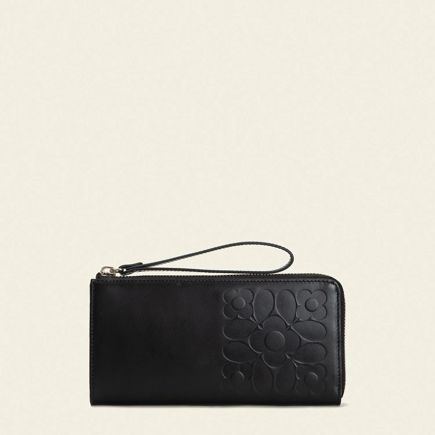 Carrie Long Zip Purse - Black