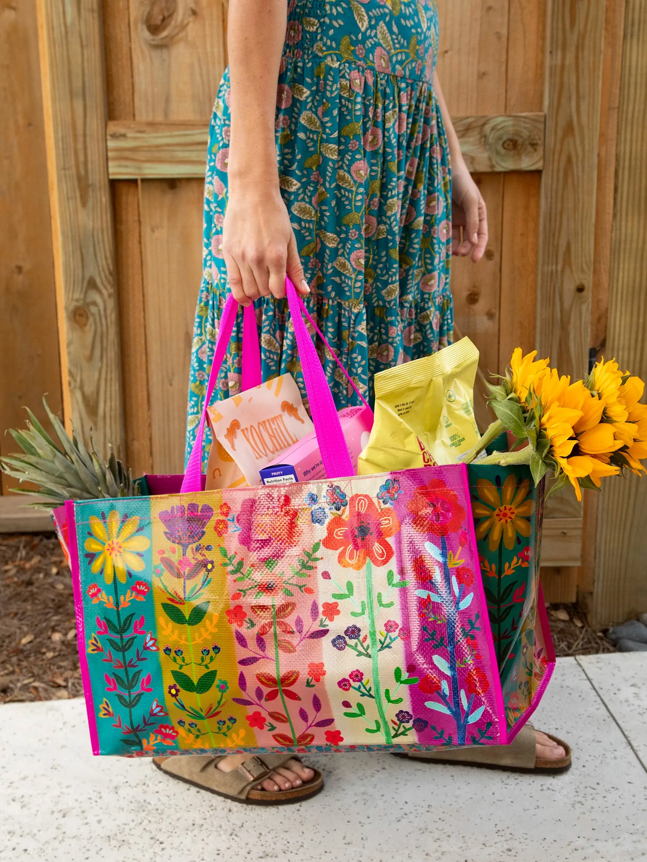 Carry All Tote Bag - Flower