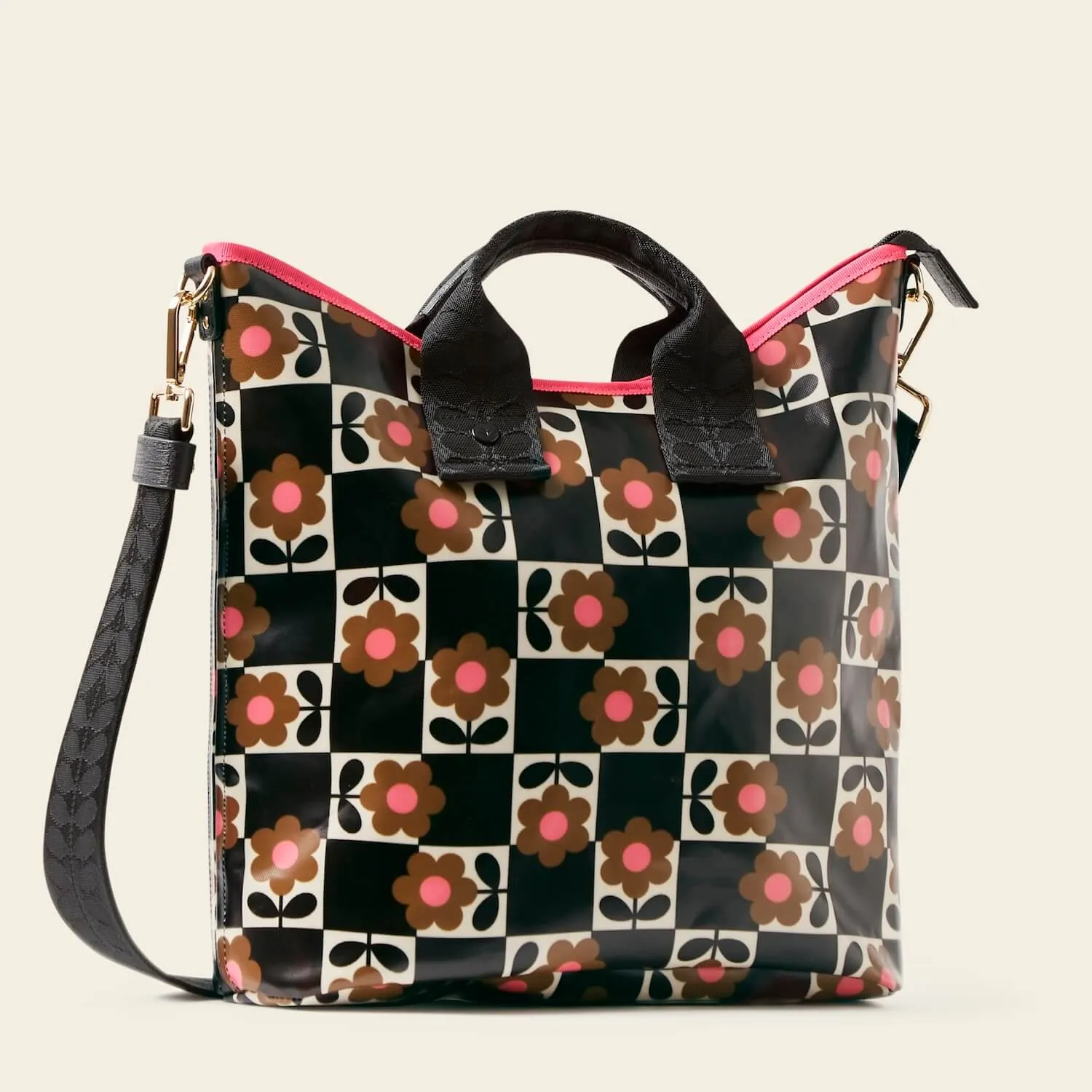 Carry Grab Bucket Bag - Flower Pot Chestnut