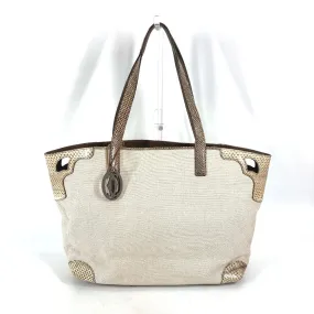 CARTIER Shoulder Bag canvas beige shoulder bag Marcello Women Used Authentic