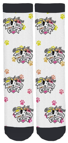 Change of Heart Pit Bull Rescue Crew Socks