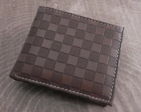 Checker Vegan Brown Wallet