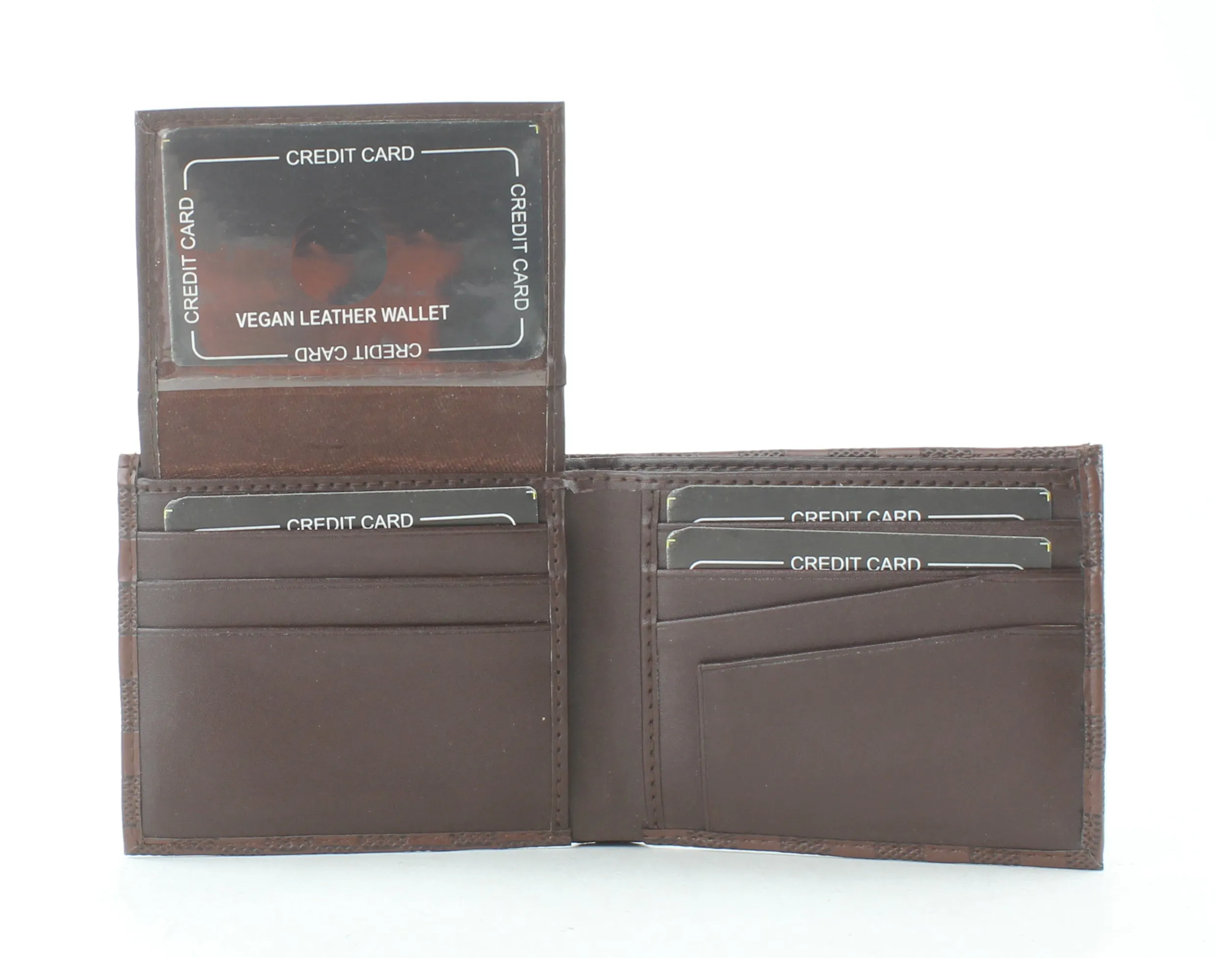 Checker Vegan Brown Wallet