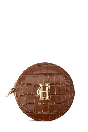 Chelsea Coin Purse (Tan Croc)