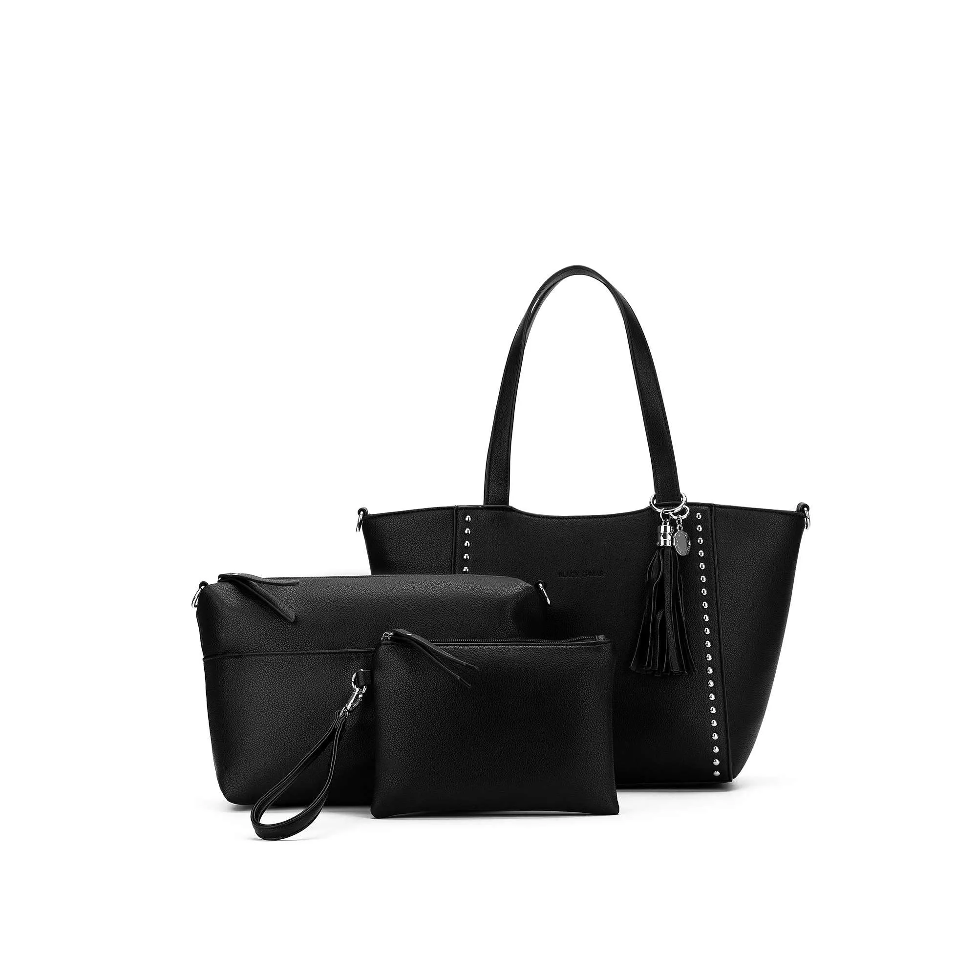 Chicago Black 3 Piece Handbag Set