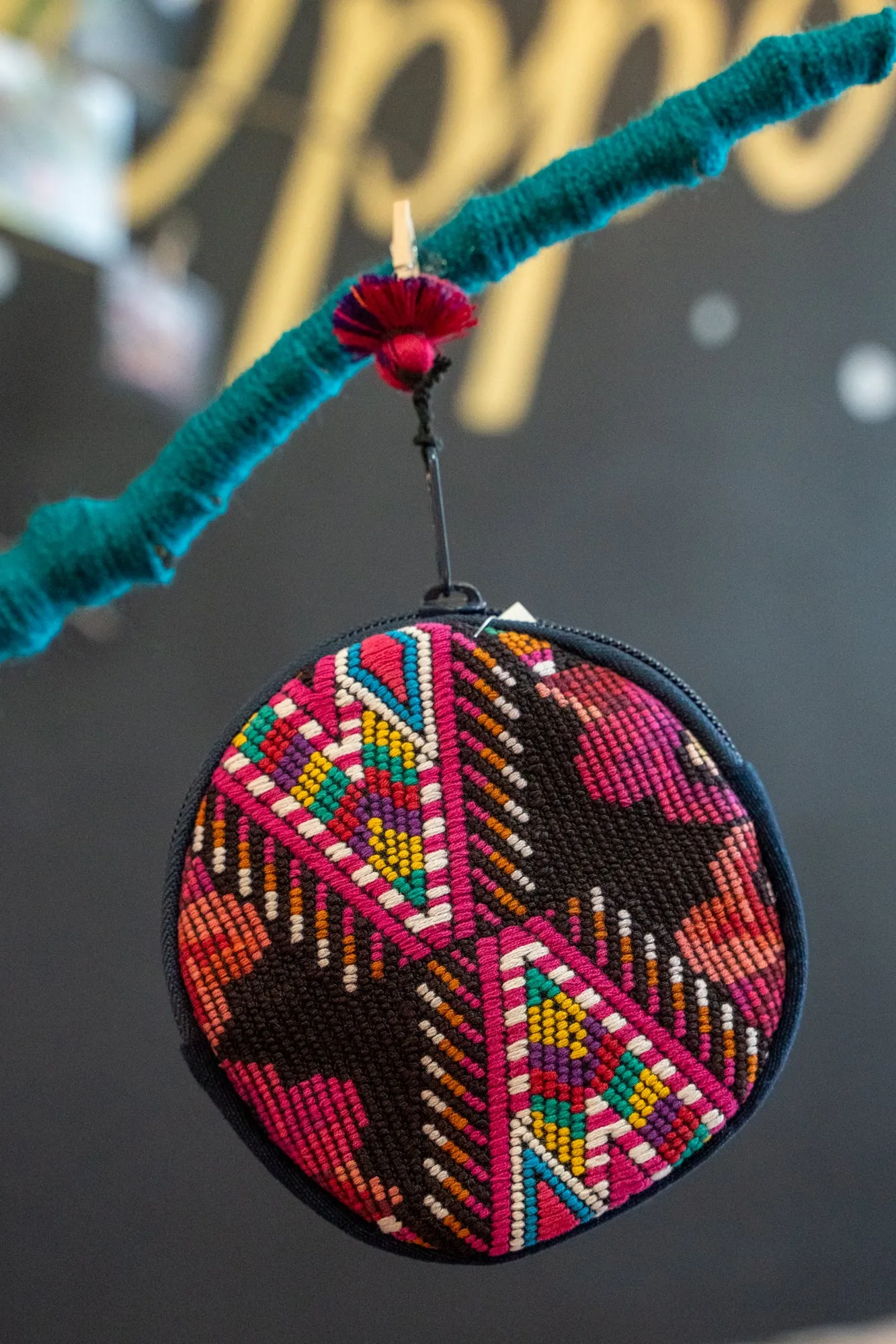 Circular Huipil Coin Purse