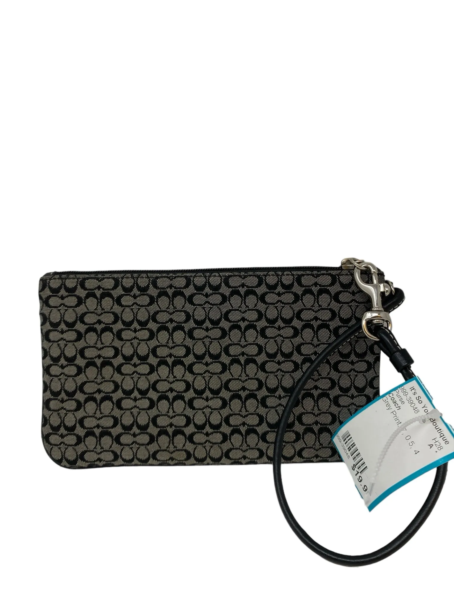 Coach Grey Print Purse