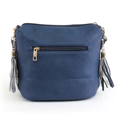 CONCEAL CARRY NAVY CROSSBODY HANDBAG