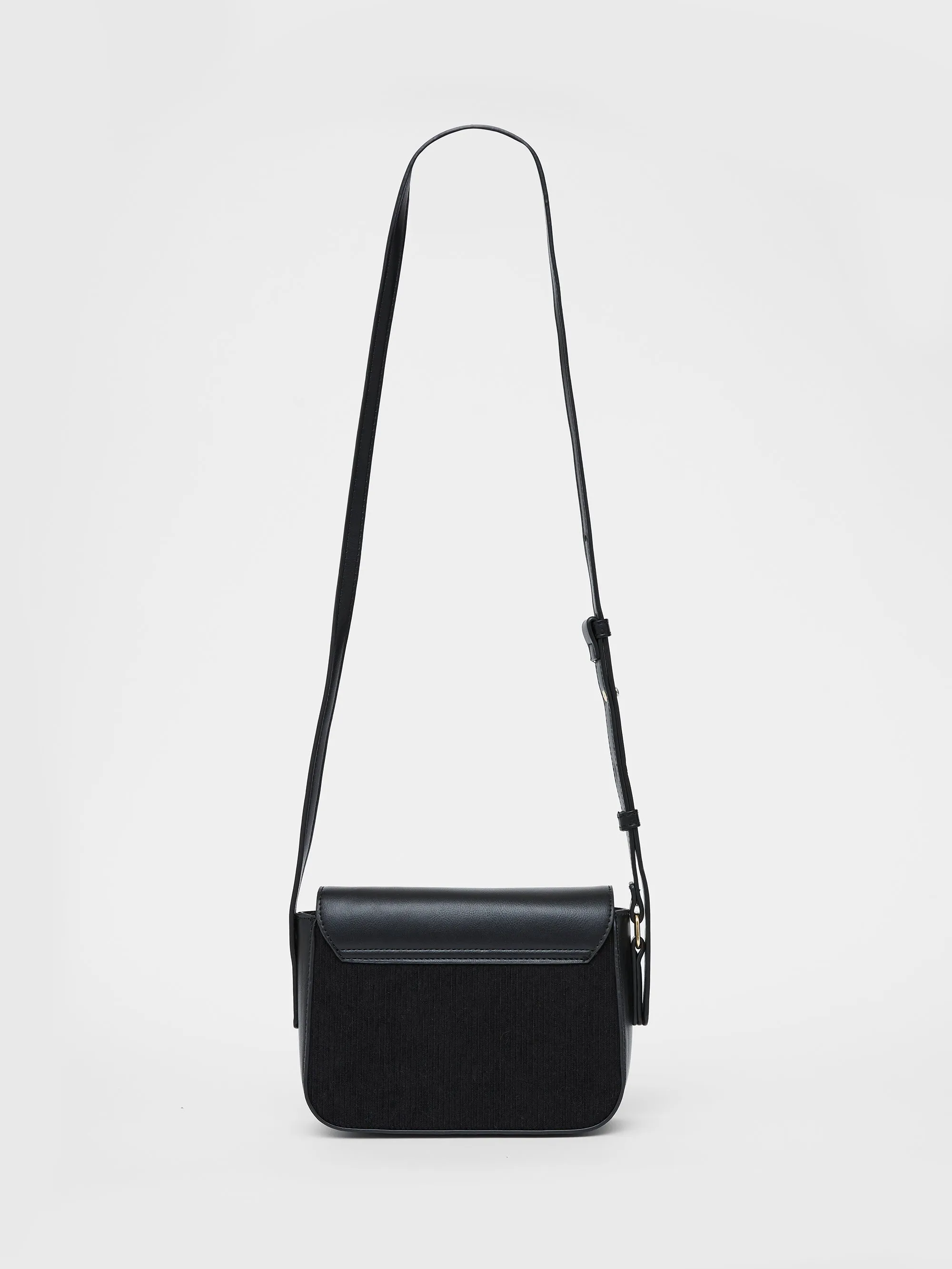 Cord Mix Shoulder Bag