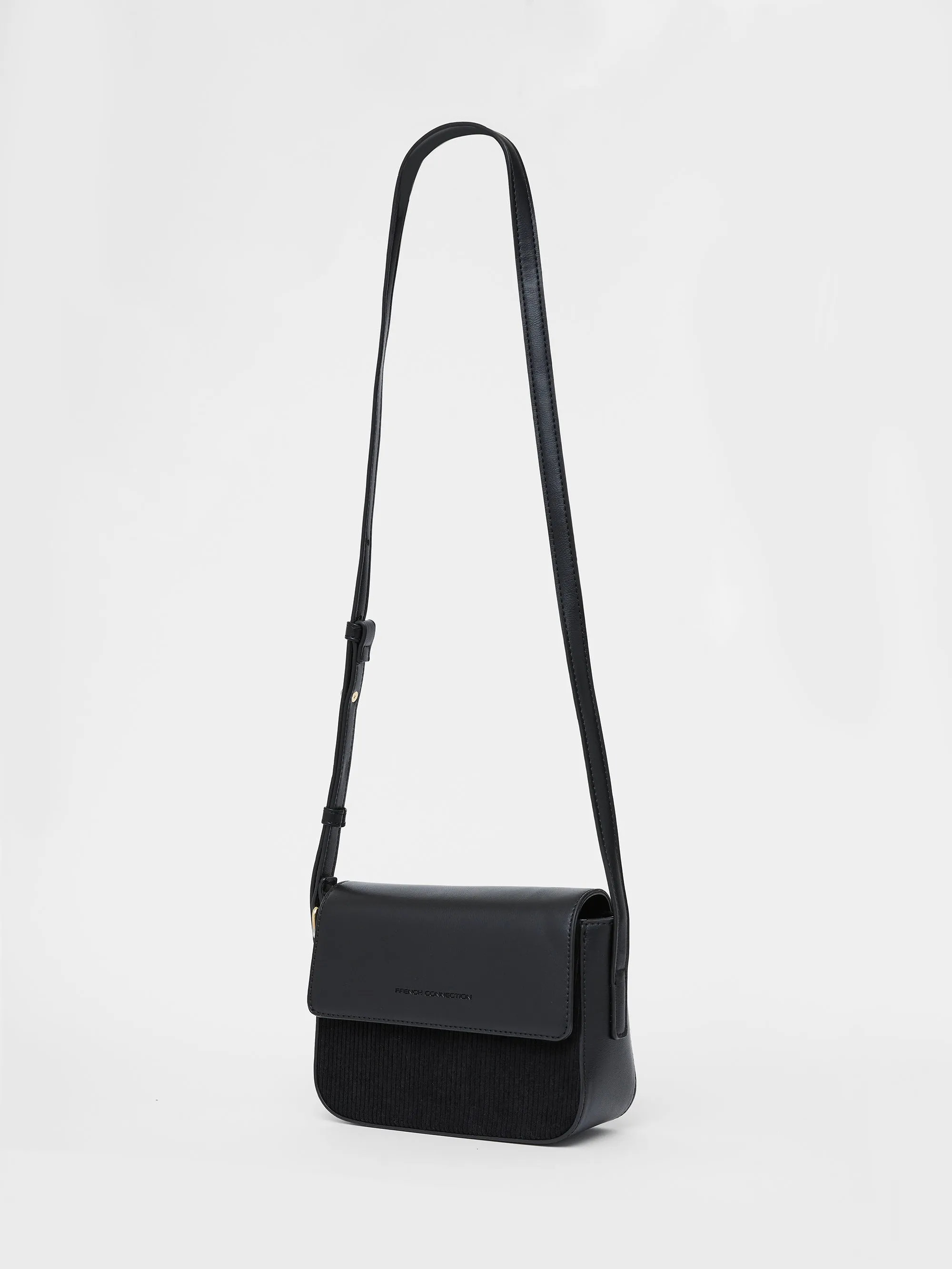 Cord Mix Shoulder Bag