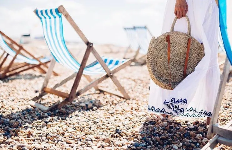 Corfu Circular Basket Bag