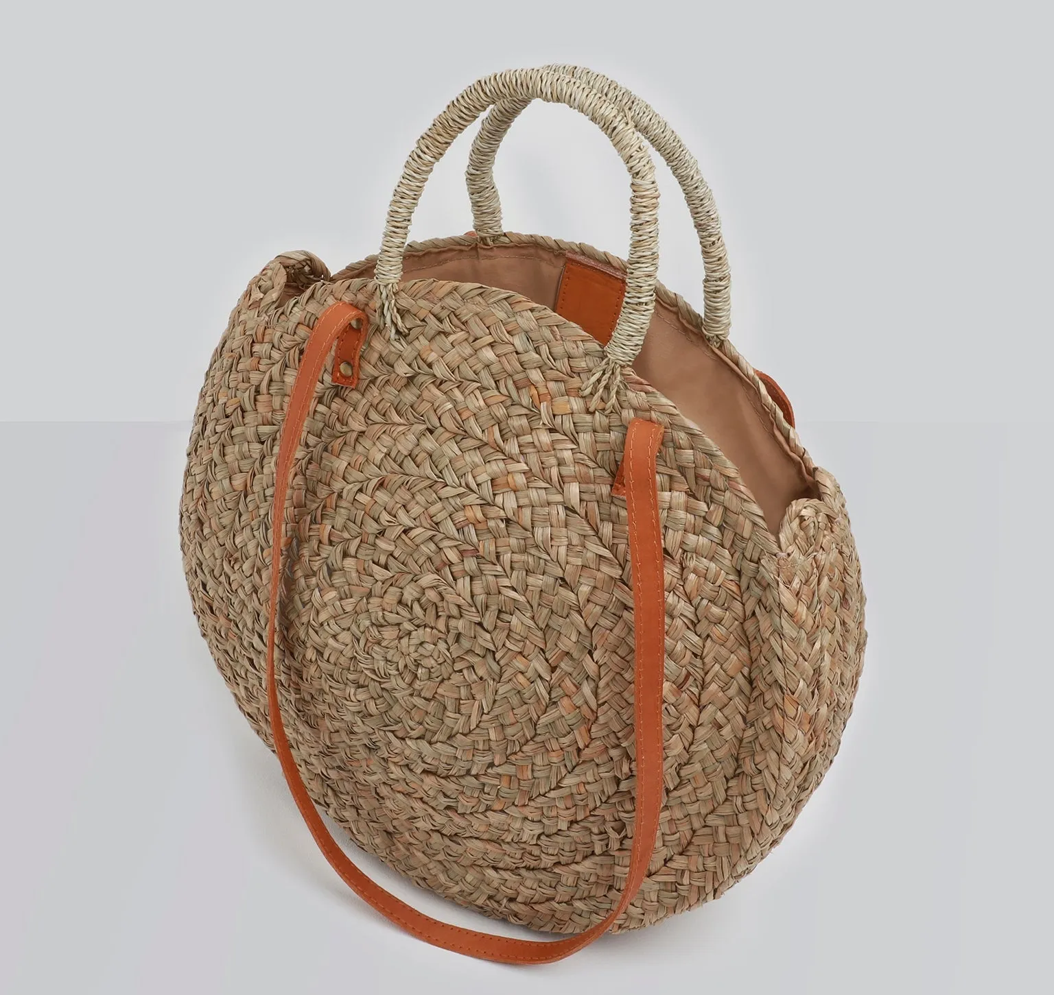 Corfu Circular Basket Bag