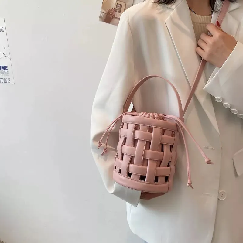 Cross-body Portable Bucket Shoulder Bag