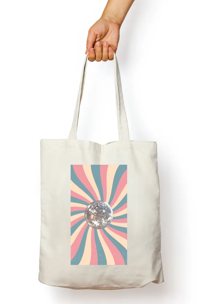 Disco Glam Sparkle Tote Bag