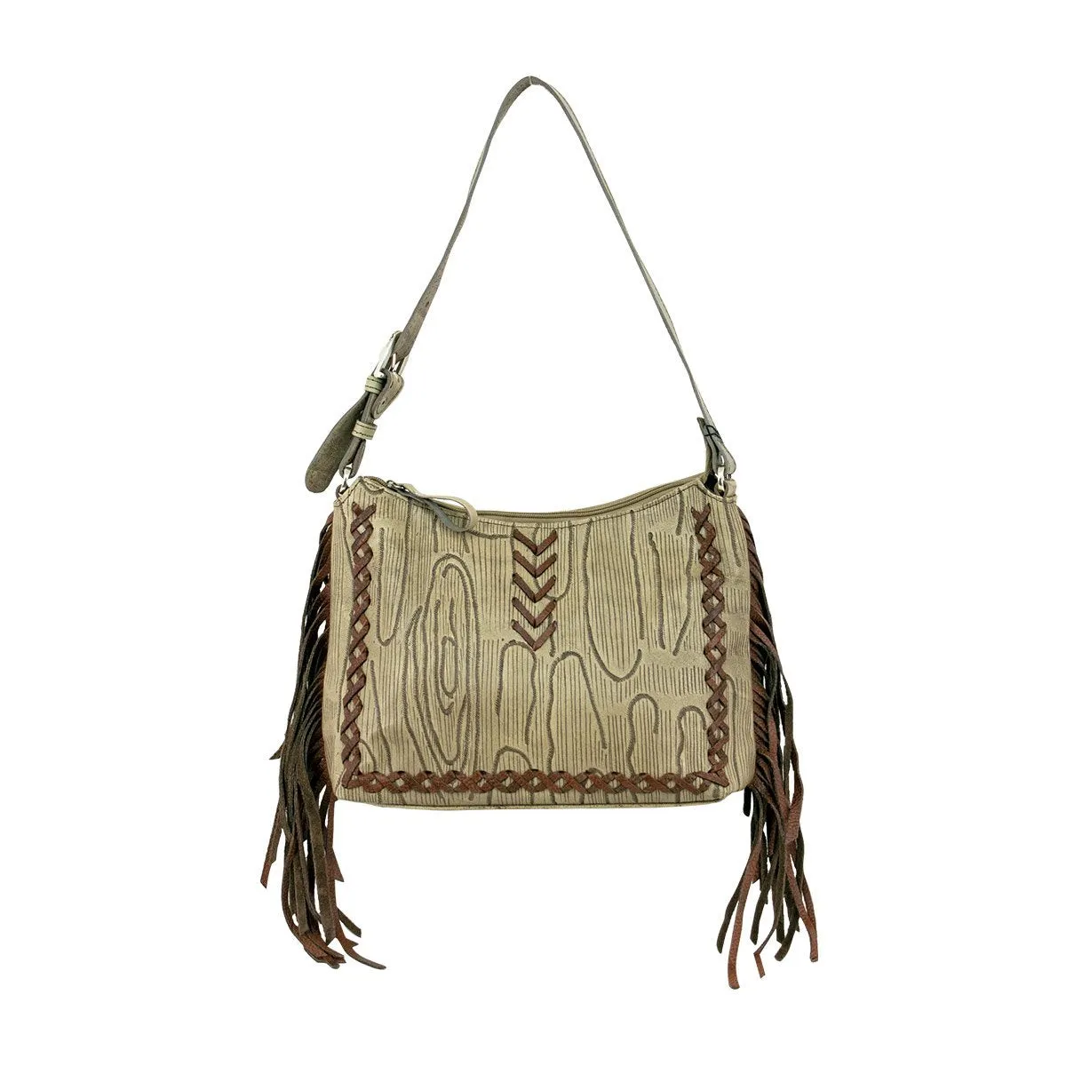 Driftwood Zip-Top Shoulder Bag