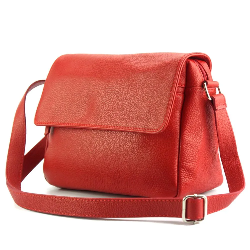 Ester leather shoulder bag