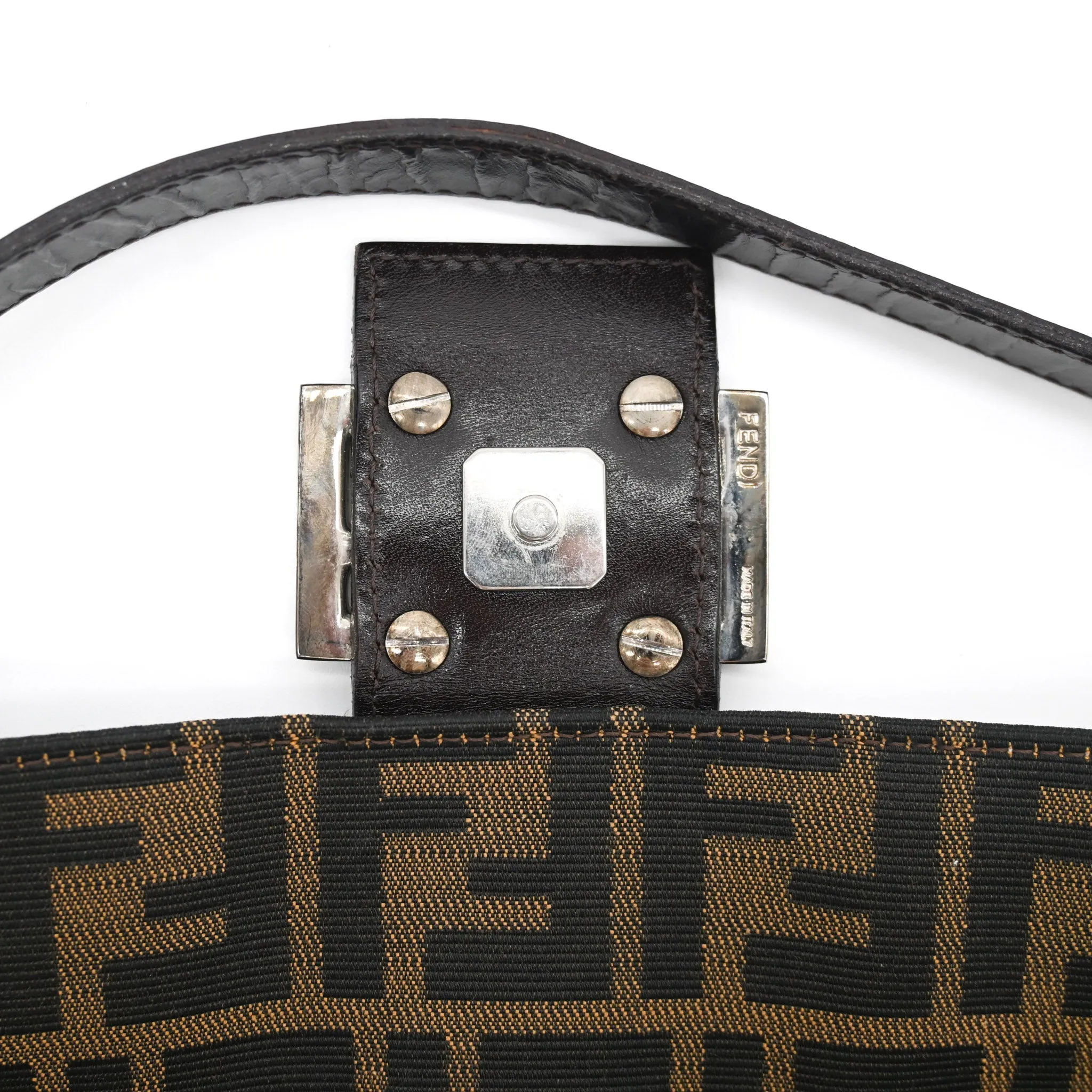 Fendi Zucca Baguette Shoulder Bag