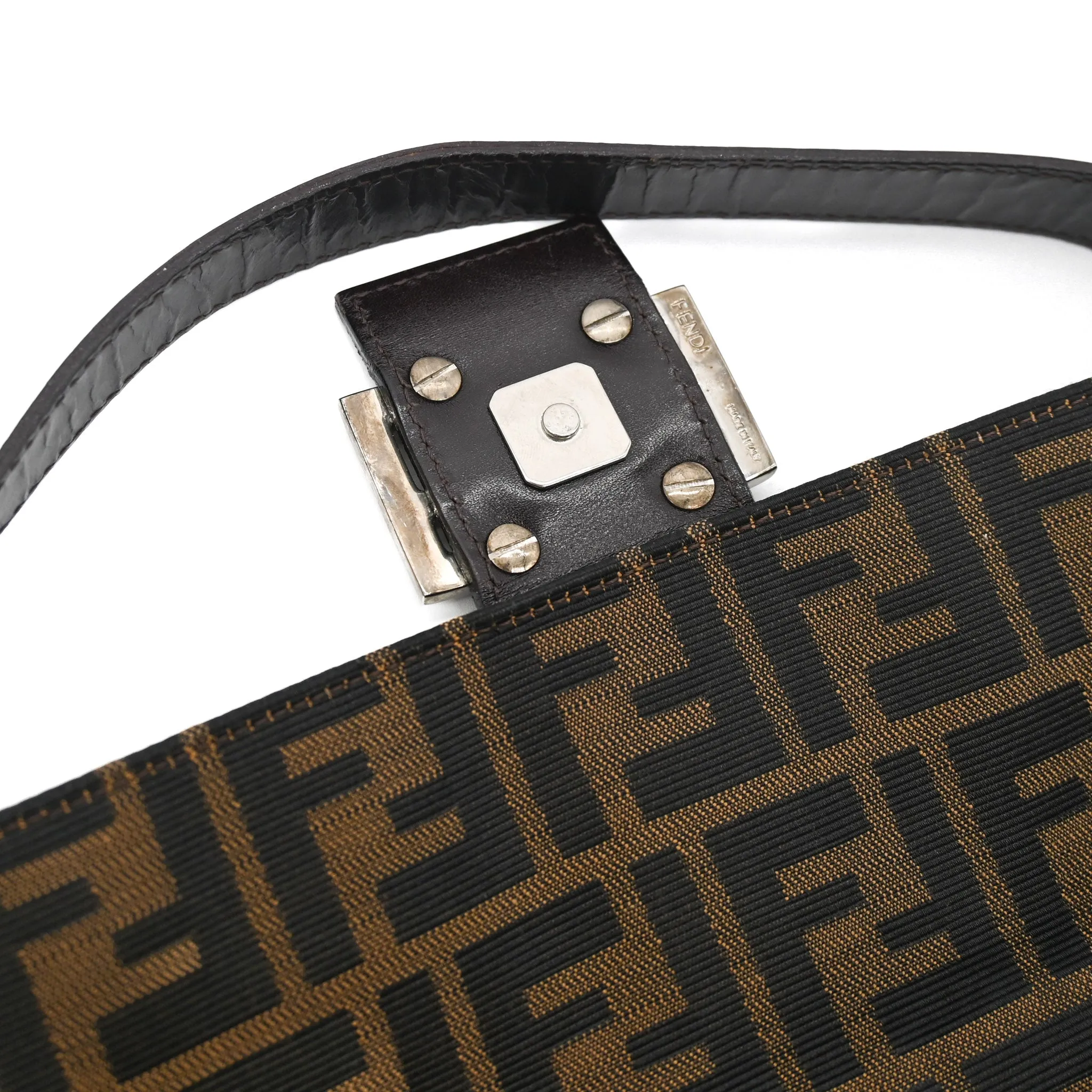 Fendi Zucca Baguette Shoulder Bag