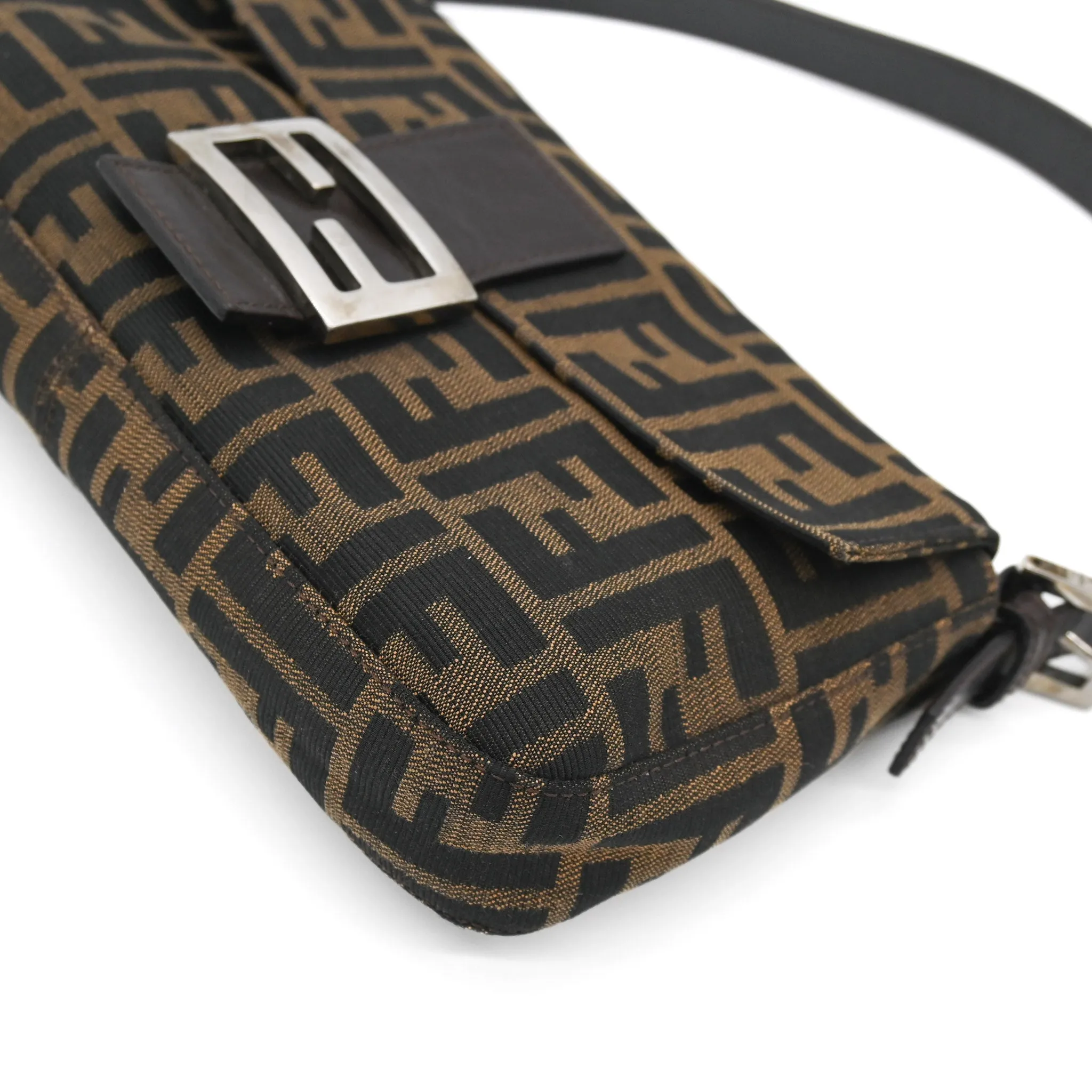 Fendi Zucca Baguette Shoulder Bag