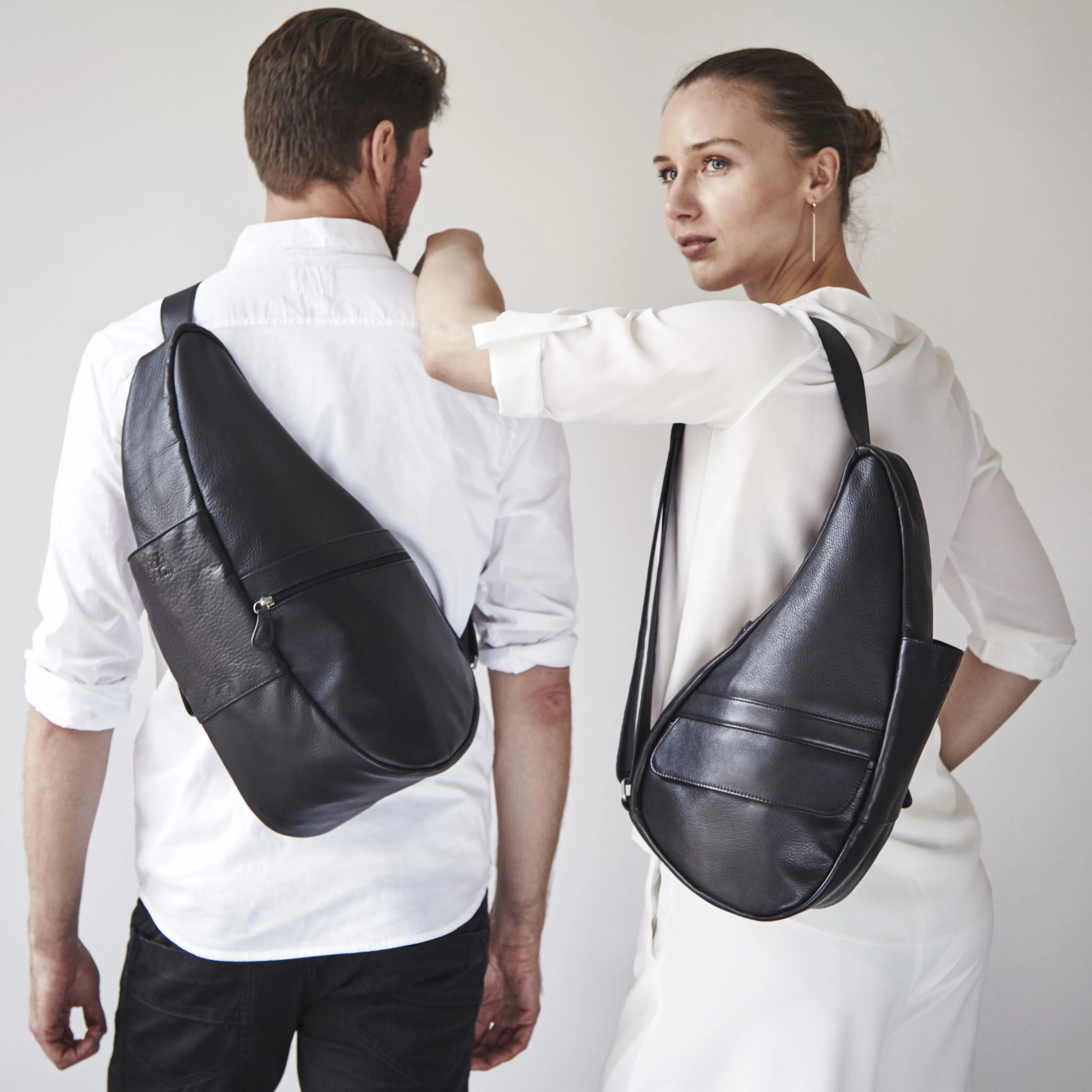 Genuine Leather Sling Backpack