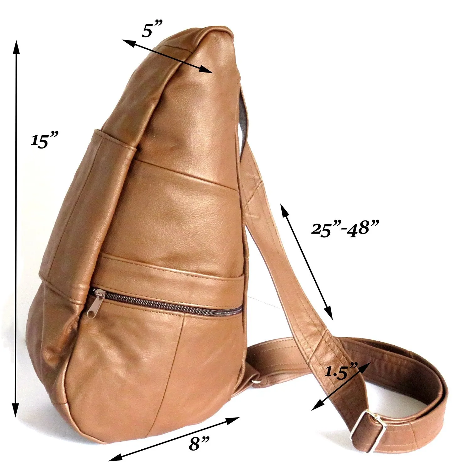 Genuine Leather Sling Backpack