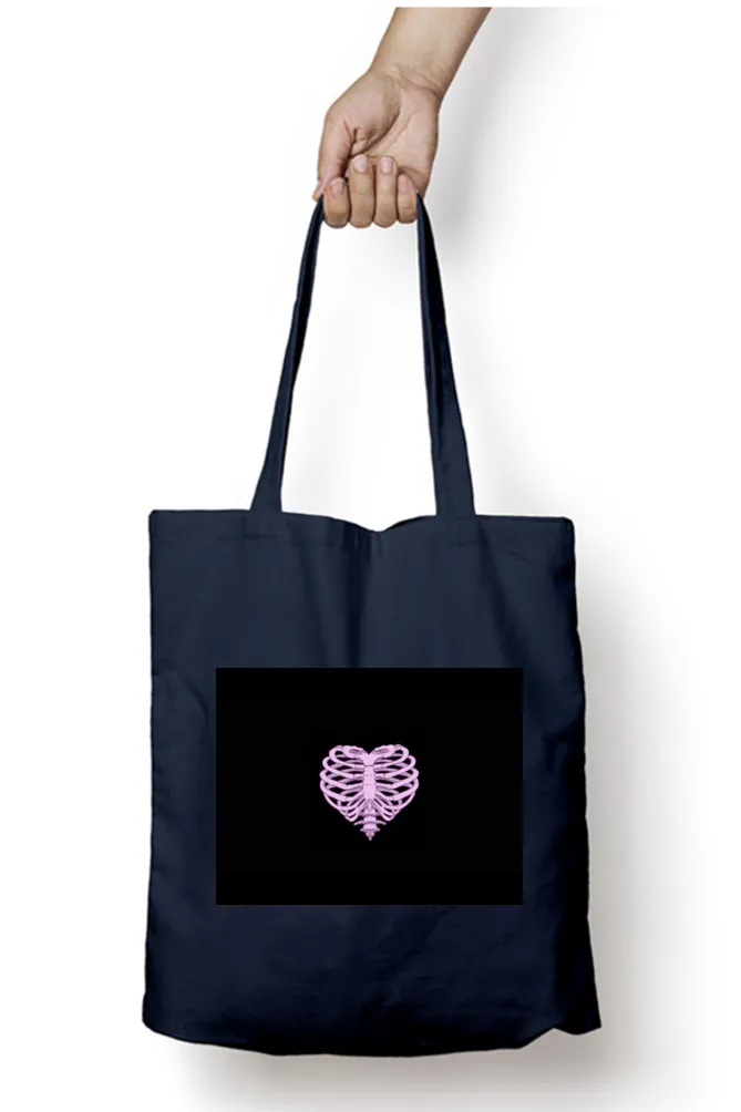 Heart Ribcage Tote Bag