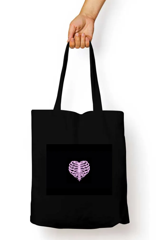 Heart Ribcage Tote Bag