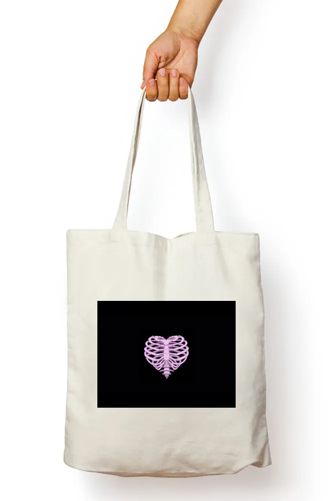 Heart Ribcage Tote Bag